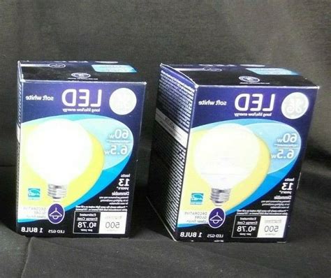 GE Lighting LED G25 Decorative Bulb 60W/6.5W Soft