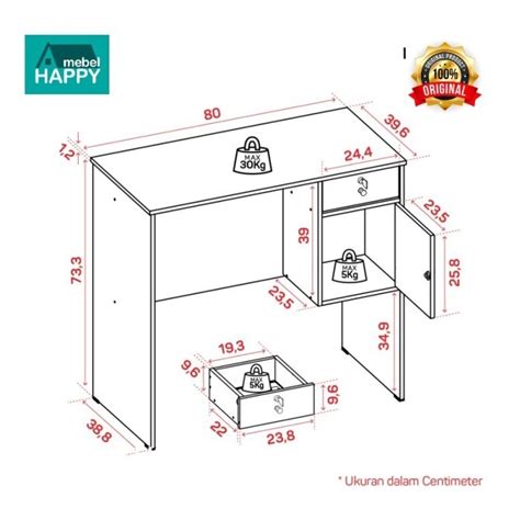 Jual Happy Idea Fesa Desk Meja Belajar Meja Kerja Meja Kantor Wfh