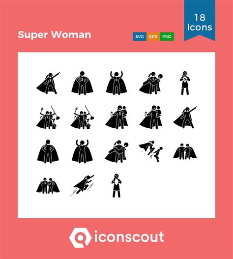 Download Super Woman Icon Pack Available In Svg Png And Icon Fonts