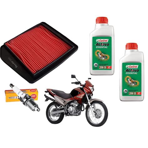 Kit Filtro De Ar Tecfil Vela Ngk L Oleo Castrol W Mineral Nx