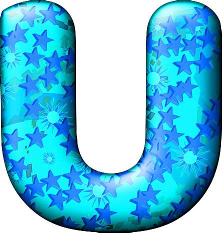 Presentation Alphabets Party Balloon Cool Letter U Lettering