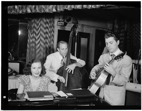 Barbara Carrol With Clyde Lombardi And Chuck Wayne At Downbeat Club Nyc 1947 By William P