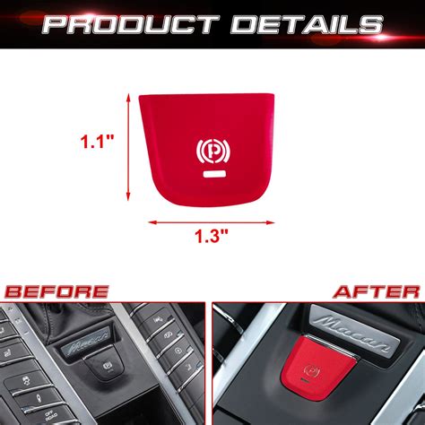 Car Interior Parking Brake P Button Switch Knob,Handbrake Button Frame