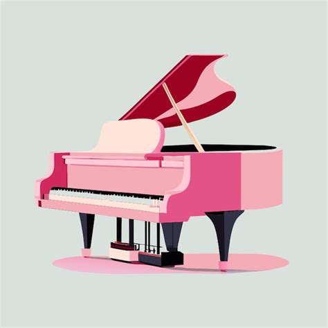 Premium Vector Grand Piano Vector Illustration Cartoon