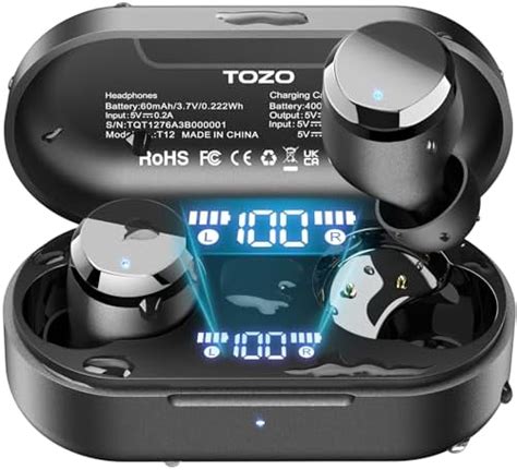 TOZO T12 Mini Auriculares Inalámbricos Bluetooth 5 3 Cascos