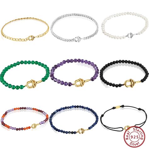 Pulsera De Plata S925 De Oso Espa Ol Para Mujer Regalo De Joyer A Para