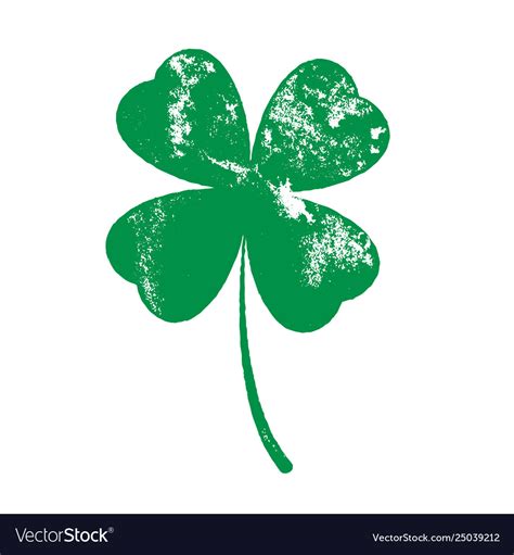 Four Leaf Shamrock Royalty Free Vector Image Vectorstock