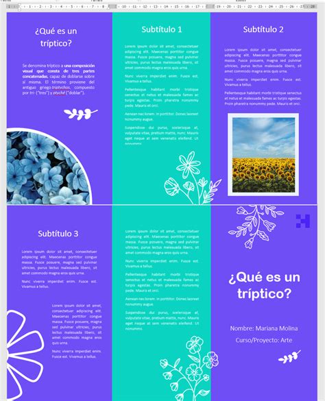 📝 Tríptico En Word Plantillas Gratis Crehana