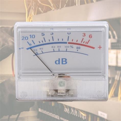 V V Panel Vu Ammeter Db Meter With Lamp Power Discharge Mechanical