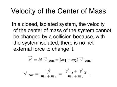 Ppt Chapter 9 Center Of Mass And Linear Momentum Powerpoint Presentation Id228293