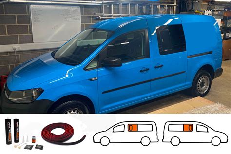 Vw Caddy Maxi Pair Of Privacy Tinted Opening Windows With Bonding Kit Vanpimps