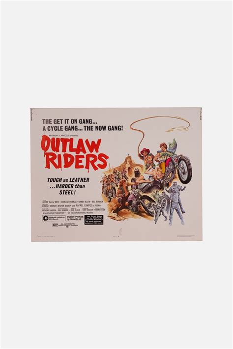 Original Movie Theatre Poster – Outlaw Riders – The Vintage Showroom Ltd