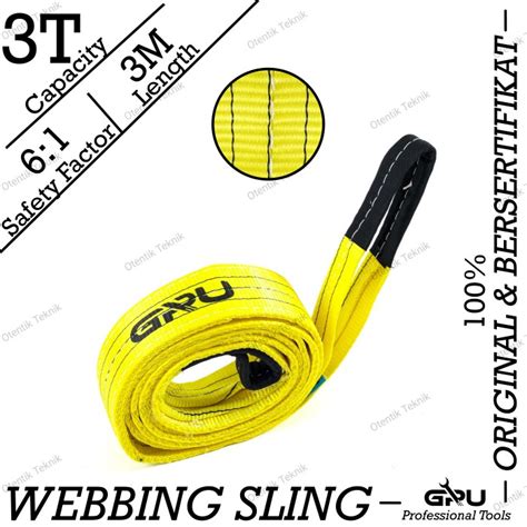 Jual Webbing Sling Belt Ton X Meter Tali Sabuk T X M Webing