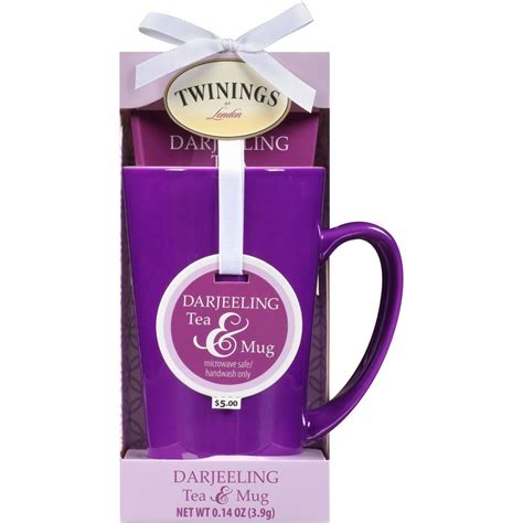 Twinings of London Darjeeling Tea & Purple Mug Gift Set, 2 Piece ...