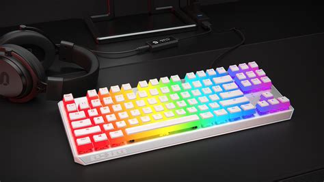 Klawiatura SPC Gear GK630K Onyx White Tournament Kailh Brown RGB