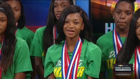 State champion DeSoto track and field team visits WFAA – Track & Field ...