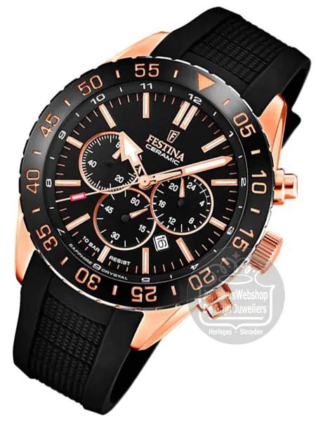 Festina Ceramic Horloge F20516 2 Heren Sport Chronograaf