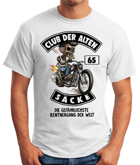 Lustiges Herren T Shirt Club Der Alten S Cke Alter Sack Geschenk F R