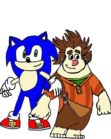 Sonic and Wreck-It Ralph by tanlisette on DeviantArt