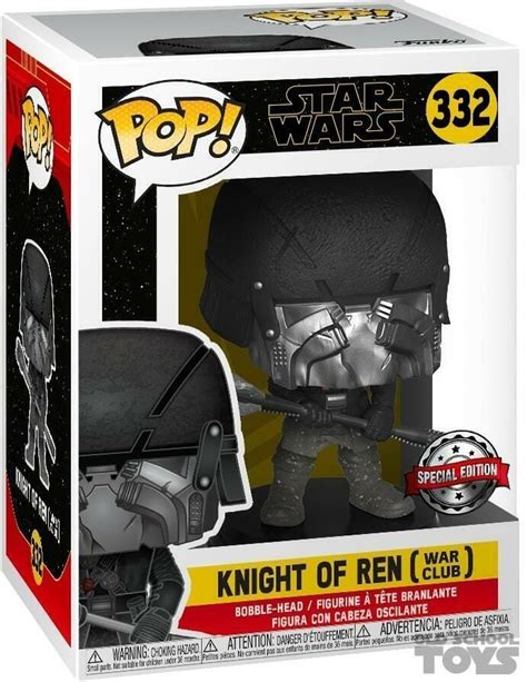 Knight Of Ren War Club Pop Vinyl Star Wars Series Funko Exclusive