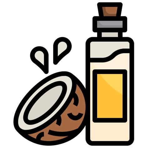 Coconut Oil Surang Lineal Color Icon