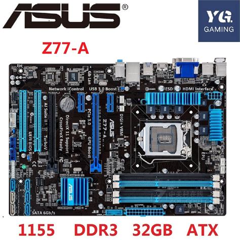 Asus Z77 A Desktop Motherboard Z77 Socket Lga 1155 I3 I5 I7 Ddr3 32g