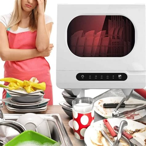 Portable Countertop Dishwashers, Compact Mini Dishwasher Machine with ...