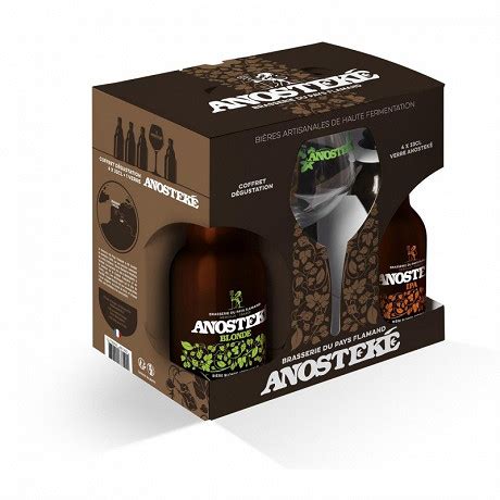 Coffret Anosteke 4x33cl 1 Verre