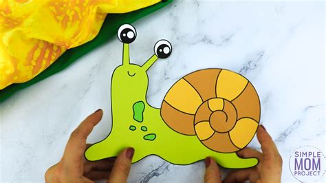 Free Printable Snail Craft Template Simple Mom Project