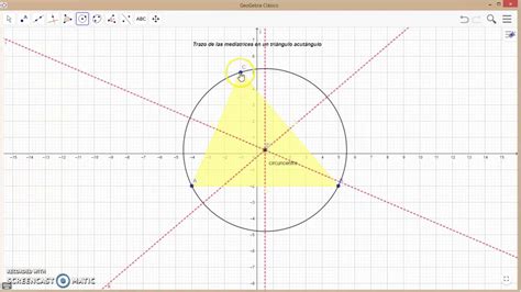 Trazo De Las Mediatrices En Un Tri Ngulo Acut Ngulo Youtube