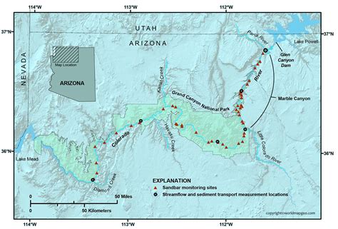 Colorado River Map Colorado River On World Map