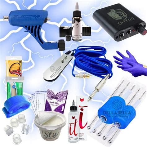 Kit Tattoo Tatuagem Electra Pop Multicolor Fonte Electric Ink