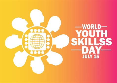 Premium Vector World Youth Skills Day