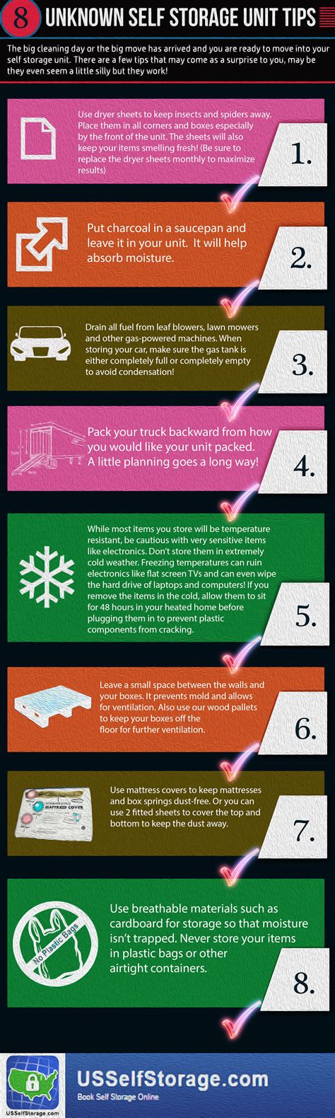 Unknown Self Storage Tips and Tricks (Infographic) | usselfstorage blog