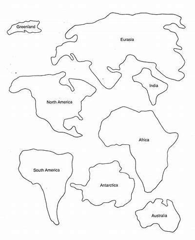 Printable Continents To Cut Out Aleece Lorianne