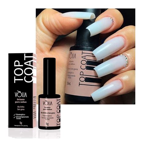 Top Coat G V Lia Ml Selante Para Unhas Auto Brilho Sem Goma