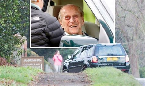 Prince Philip Crash Duke Of Edinburgh Spotted Behind The Wheel Just