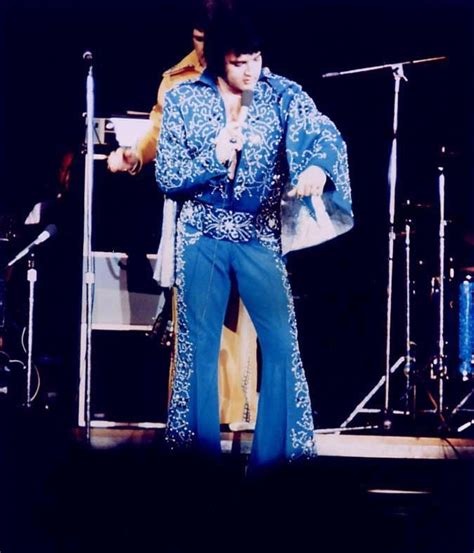 Blue Swirl Worn 1972 1973 Elvis Presley Elvis Jumpsuits Elvis Presley Images