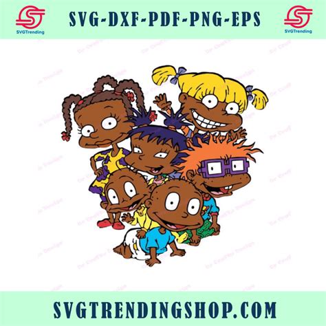 African American Rugrats Svg Svg Dxf Cricut Silhouette Cut File