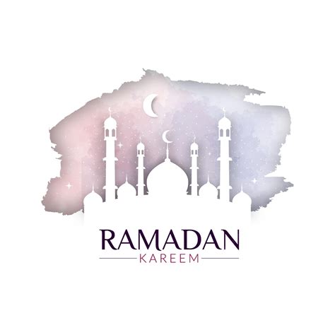 Premium Vector | Watercolor islamic banner with mosque design