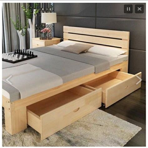 Simple Wood Bed Frame Wooden Bed Frames Modern Loft Bed Bed Design