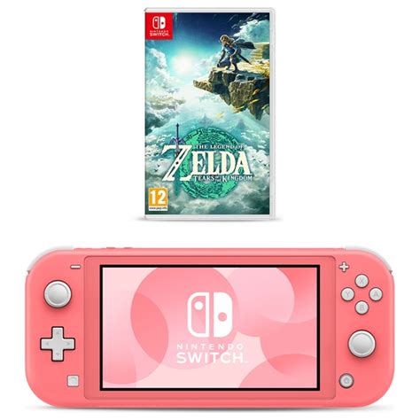 Nintendo Switch Lite Coral The Legend Of Zelda Tears Of The Kingdom