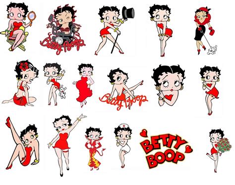 Digitalfil Betty Boop Svgcut Filessilhouette Clipartvinyl Files