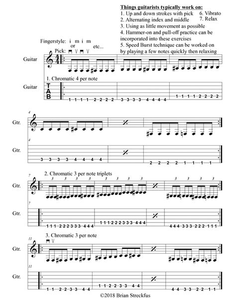 23 Left Hand Exercises for Guitar - Acoustic Guitar - Digital Sheet ...