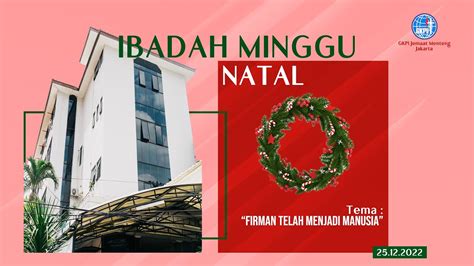 Ibadah Minggu Natal December Youtube