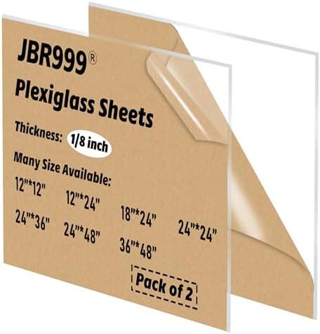 Amazon Clear Acrylic Plexiglass Sheet 1 4 Thick Cast 12 X 36