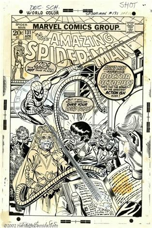 Original Cover Art For Amazing Spider Man Marvel By Gil Kane