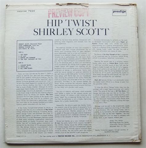 Yahoo オークション SHIRLEY SCOTT Hip Twist Prestige PR 7226