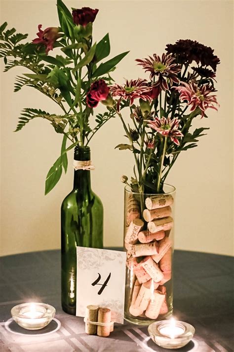 Make Your Own Wine Themed Centerpieces For Under 5 Weddingbee