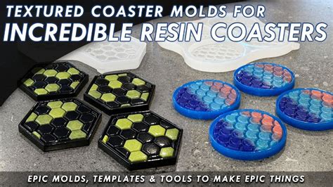 Textured Coaster Molds For Incredible Resin Art Coaster Sets Diy